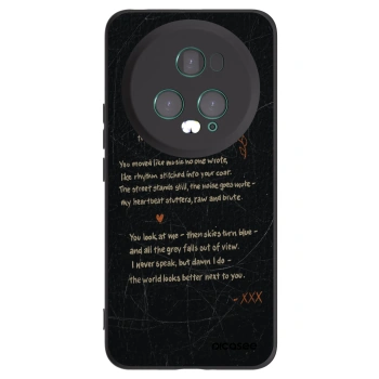 Picasee husă neagră din silicon pentru Honor Magic5 Pro - POET
