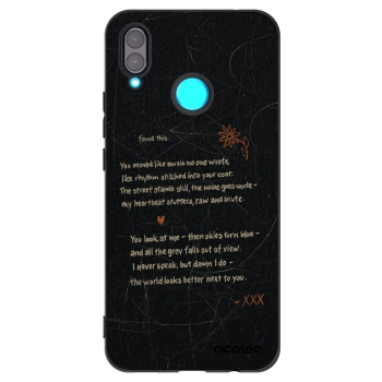 Picasee husă neagră din silicon pentru Huawei Nova 3 - POET