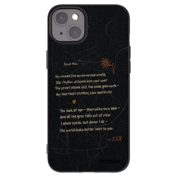 Picasee husă neagră din silicon pentru Apple iPhone 15 Plus - POET