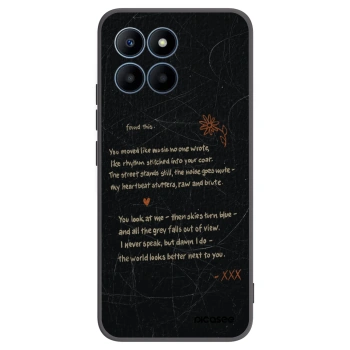 Picasee husă neagră din silicon pentru Honor 70 Lite - POET