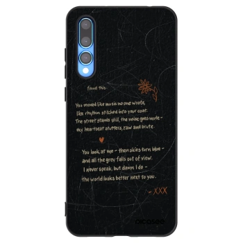 Picasee husă neagră din silicon pentru Huawei P20 Pro - POET