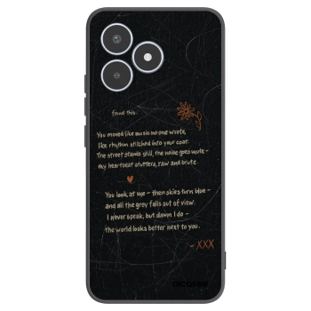 Picasee husă neagră din silicon pentru Realme C53 - POET