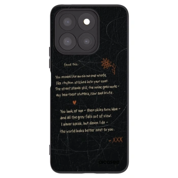 Picasee husă neagră din silicon pentru Honor X8b - POET