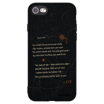 Picasee husă neagră din silicon pentru Apple iPhone 8 - POET