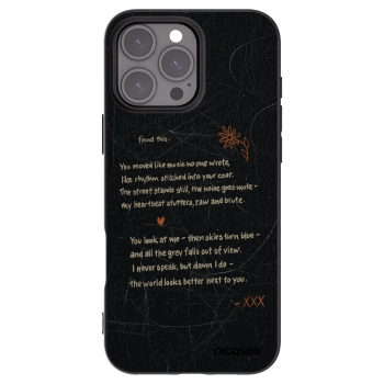 Picasee husă neagră din silicon pentru Apple iPhone 16 Pro Max - POET