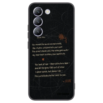 Picasee husă neagră din silicon pentru Vivo V40 SE 5G - POET