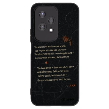 Picasee husă neagră din silicon pentru Honor 200 Lite - POET