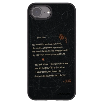 Picasee husă neagră din silicon pentru Apple iPhone 16e - POET