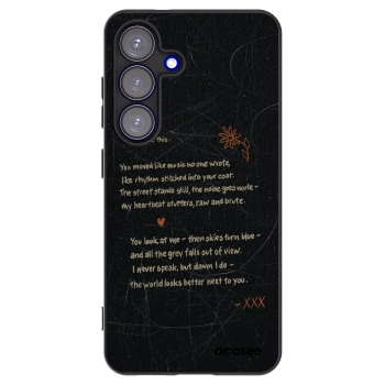 Picasee husă neagră din silicon pentru Samsung Galaxy S25 5G - POET