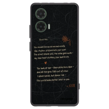 Picasee husă neagră din silicon pentru Motorola Moto G35 5G - POET