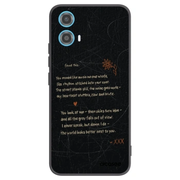 Picasee husă neagră din silicon pentru Motorola Moto G34 5G - POET