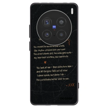 Picasee husă neagră din silicon pentru Vivo X200 Pro - POET