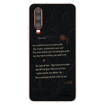 Picasee husă transparentă din silicon pentru Huawei P30 - POET
