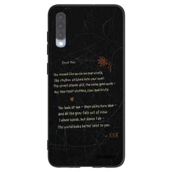 Picasee husă neagră din silicon pentru Samsung Galaxy A70 A705F - POET