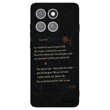 Picasee husă neagră din silicon pentru Motorola Edge 60 Pro - POET