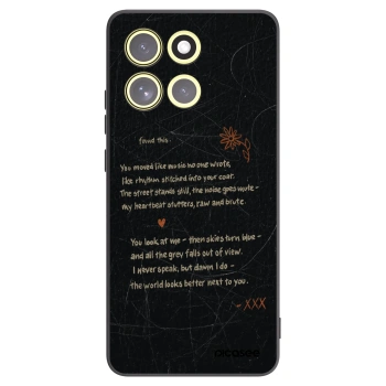 Picasee husă neagră din silicon pentru Motorola Moto G86 5G - POET
