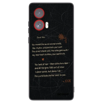 Picasee husă neagră din silicon pentru Motorola Edge 50 Fusion - POET