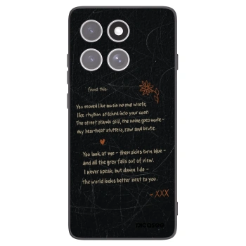 Picasee husă neagră din silicon pentru Motorola Edge 60 Fusion - POET