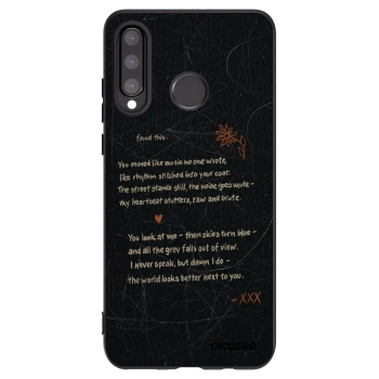 Picasee husă neagră din silicon pentru Huawei P30 Lite - POET