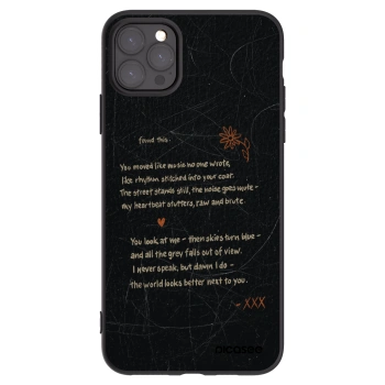 Picasee husă neagră din silicon pentru Apple iPhone 11 Pro Max - POET