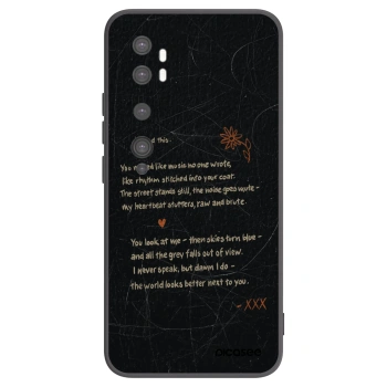 Picasee husă neagră din silicon pentru Xiaomi Mi Note 10 (Pro) - POET