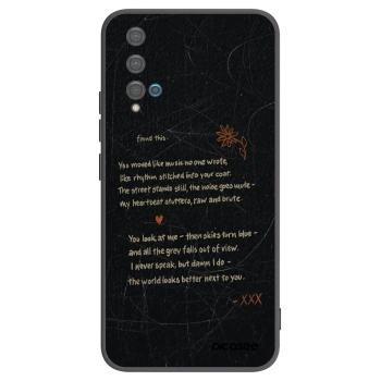 Picasee husă neagră din silicon pentru Huawei Nova 5T - POET