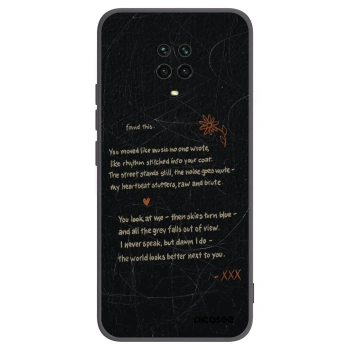 Picasee husă neagră din silicon pentru Xiaomi Redmi Note 9 Pro - POET