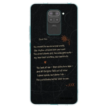 Picasee husă neagră din silicon pentru Xiaomi Redmi Note 9 - POET