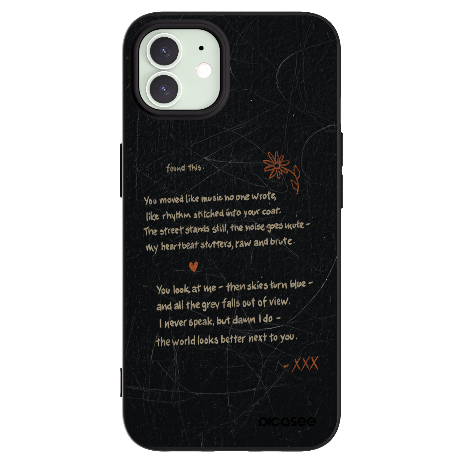 Picasee husă neagră din silicon pentru Apple iPhone 12 Pro - POET