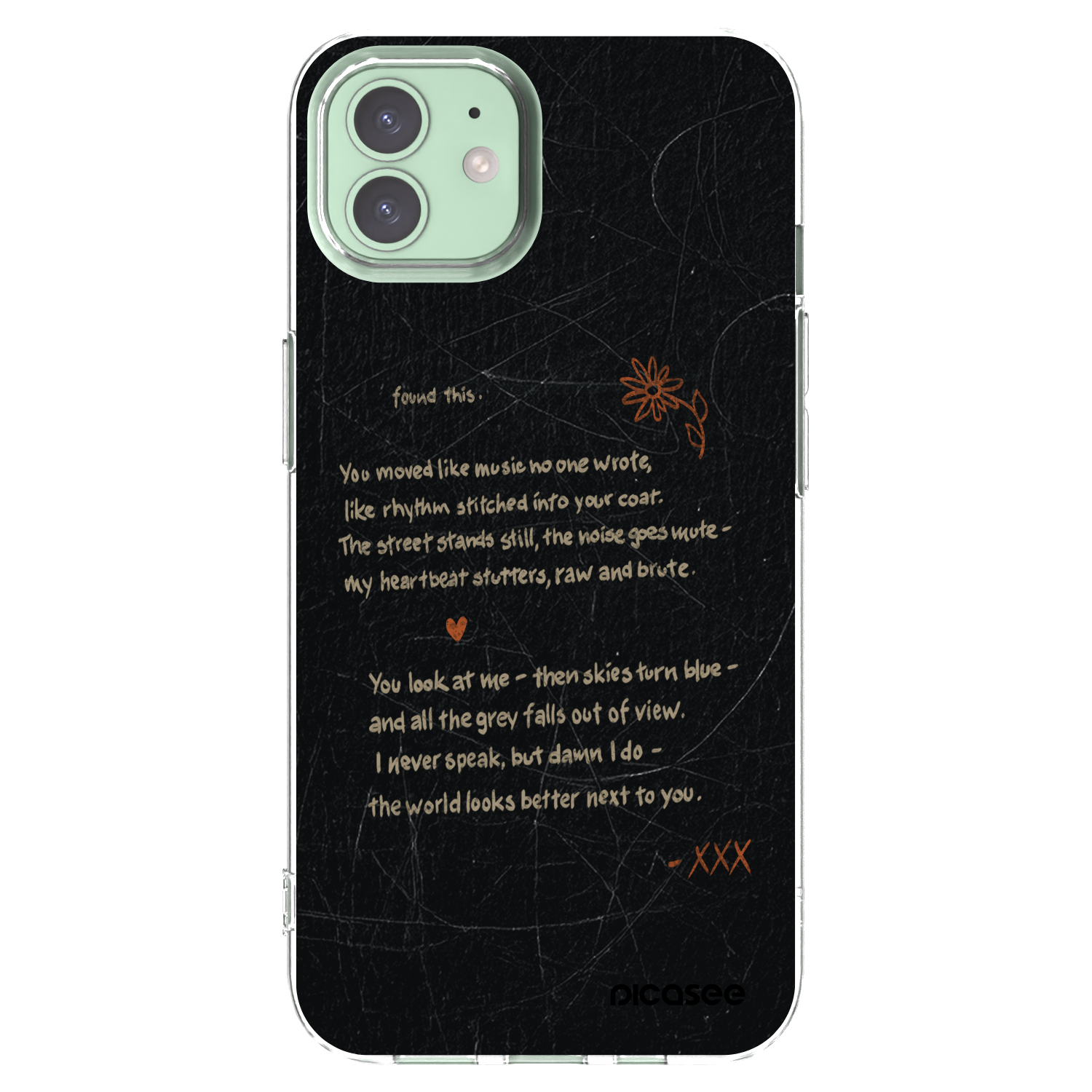 Picasee husă transparentă din silicon pentru Apple iPhone 12 Pro - POET