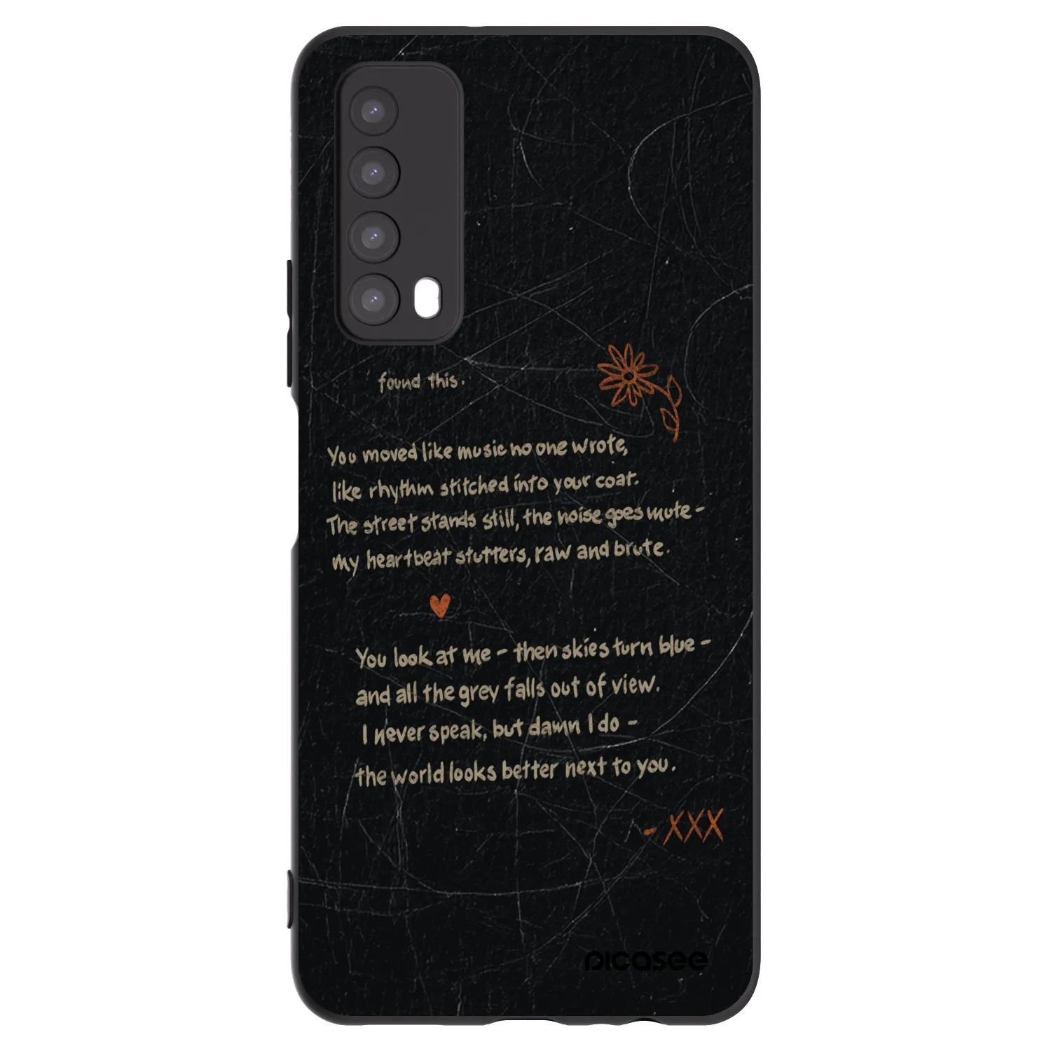 Picasee husă neagră din silicon pentru Huawei P Smart 2021 - POET