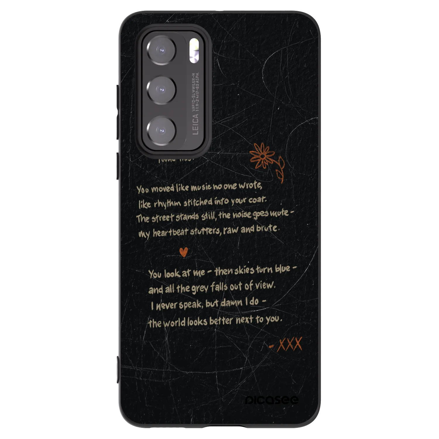 Picasee husă neagră din silicon pentru Huawei P40 - POET
