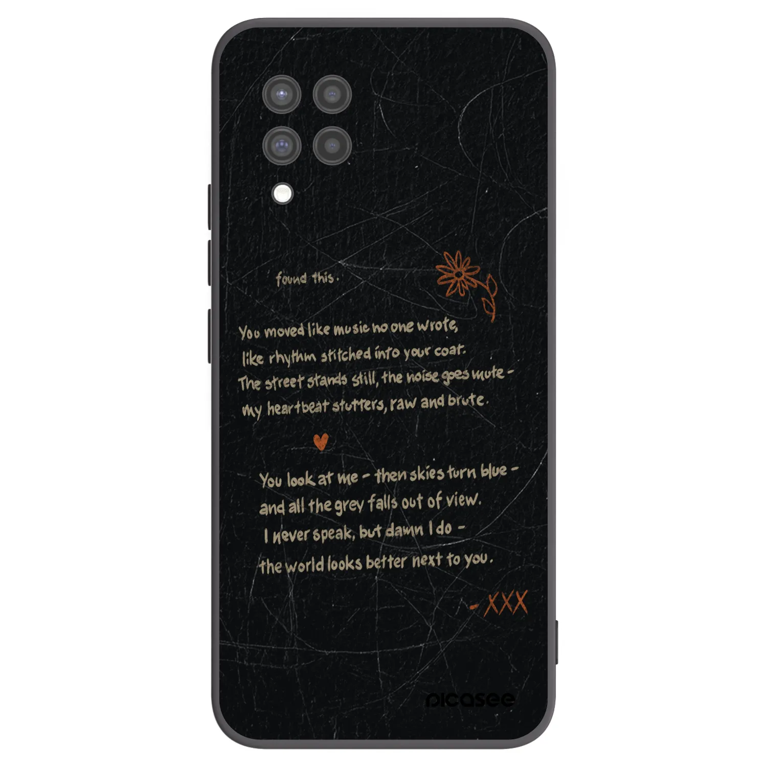 Picasee husă neagră din silicon pentru Samsung Galaxy A42 A426B - POET