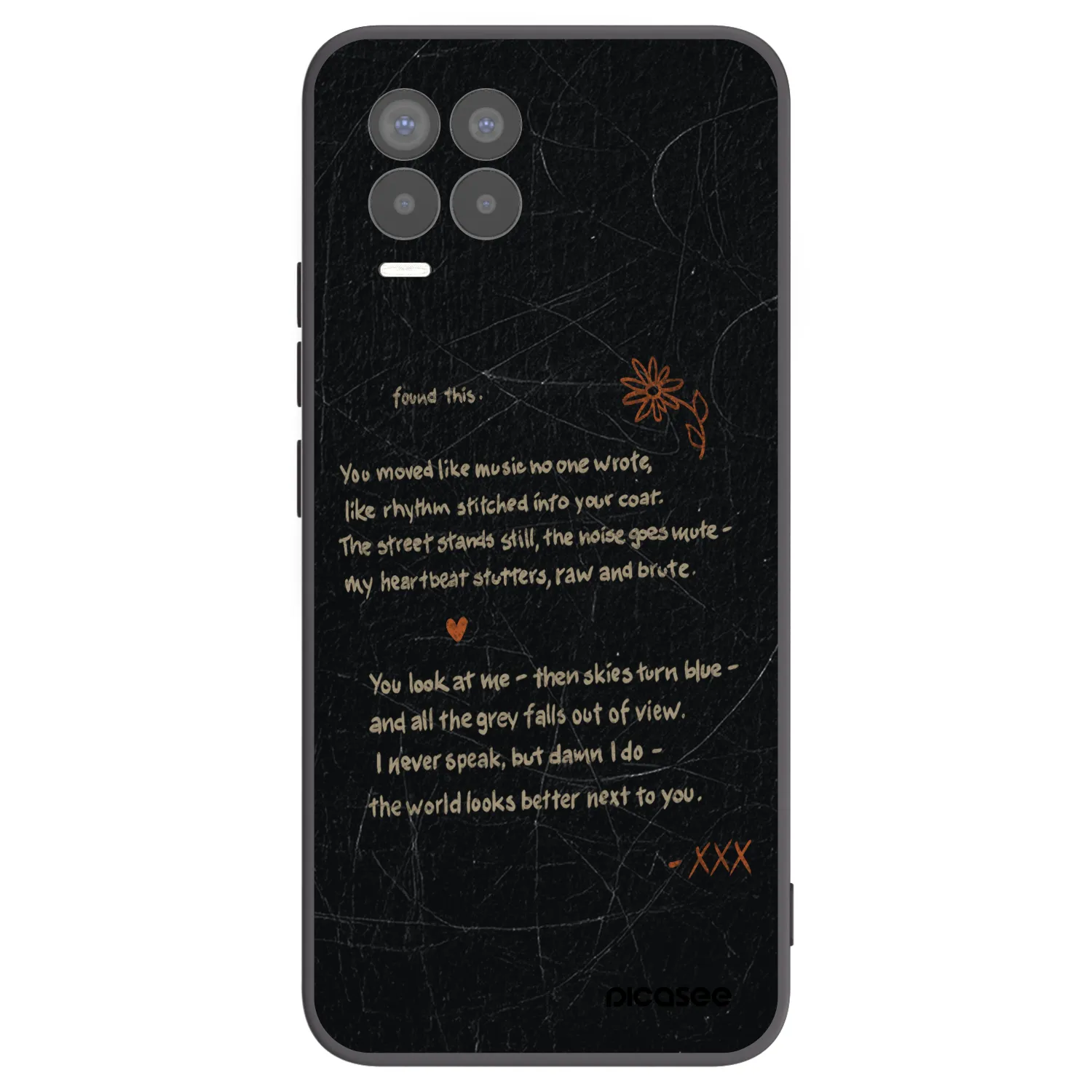Picasee husă neagră din silicon pentru Realme 8 Pro - POET