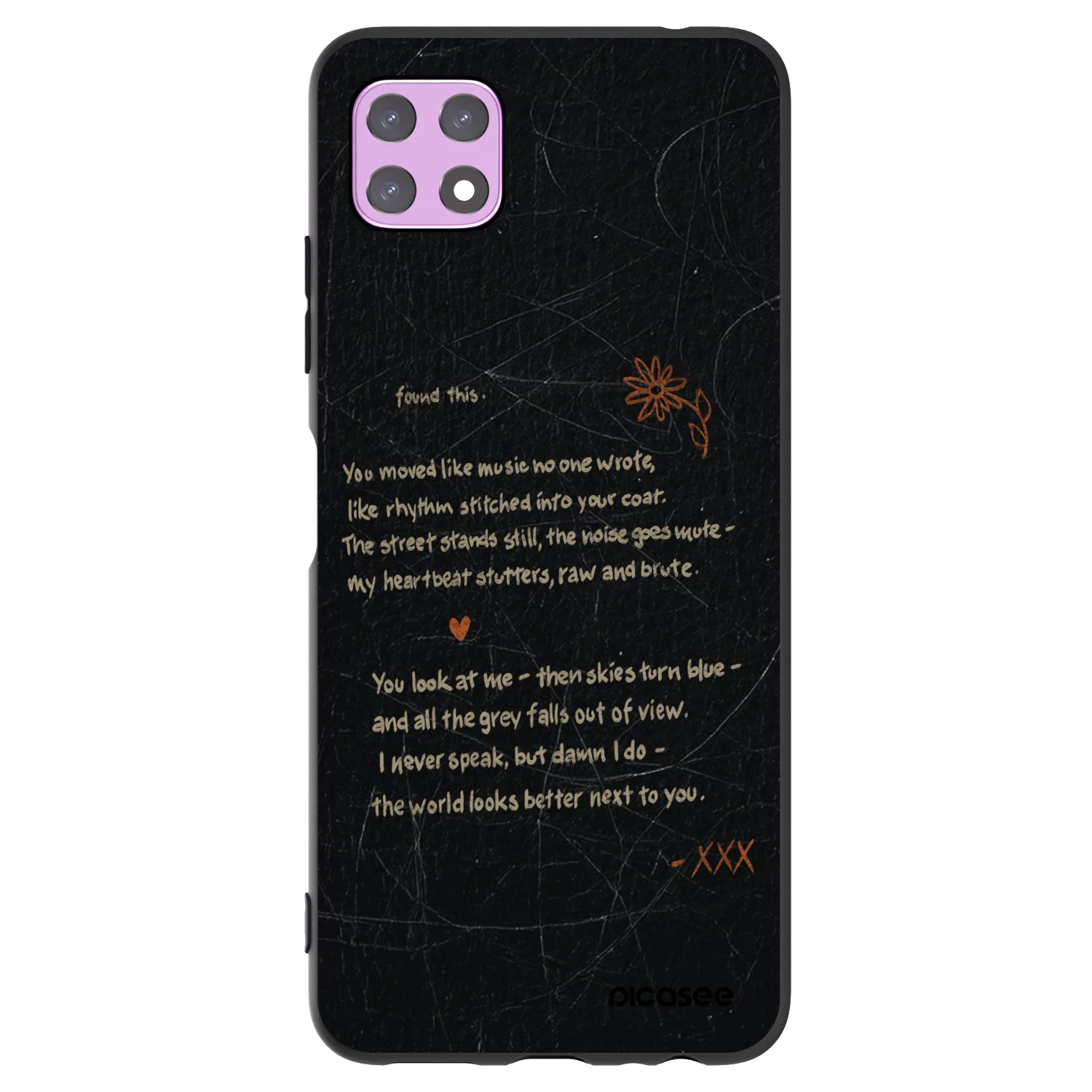 Picasee husă neagră din silicon pentru Samsung Galaxy A22 A226B 5G - POET