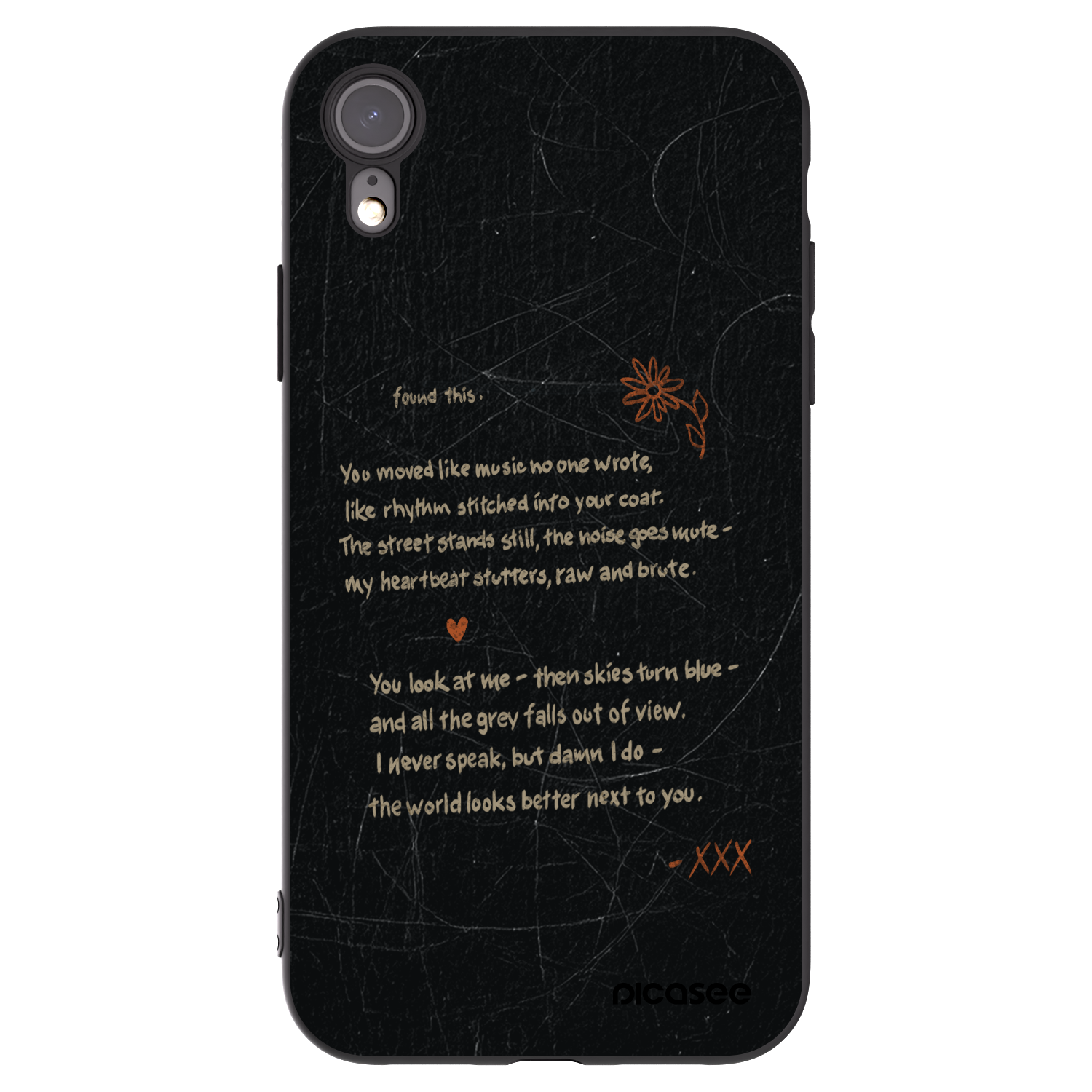 Picasee husă neagră din silicon pentru Apple iPhone XR - POET