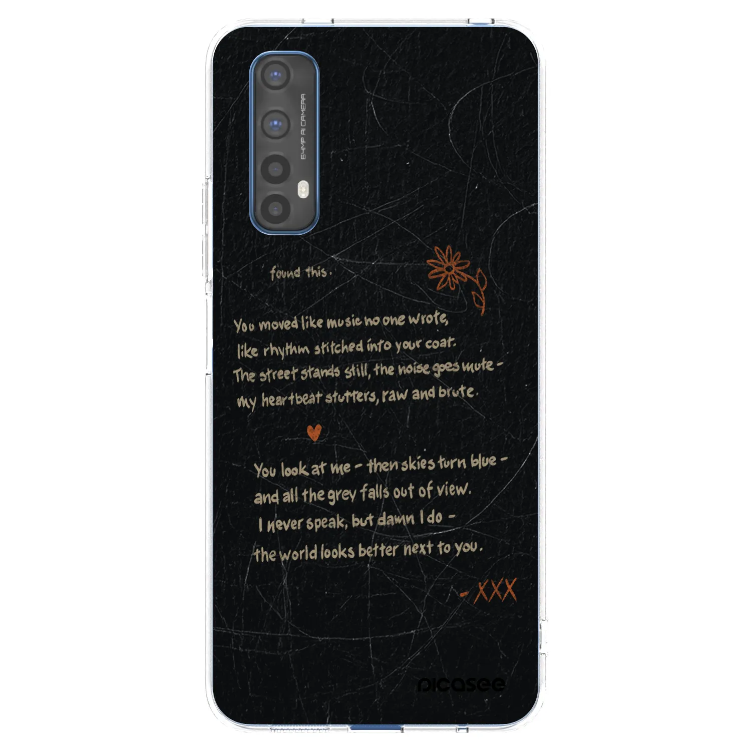 Picasee husă transparentă din silicon pentru Realme 7 - POET