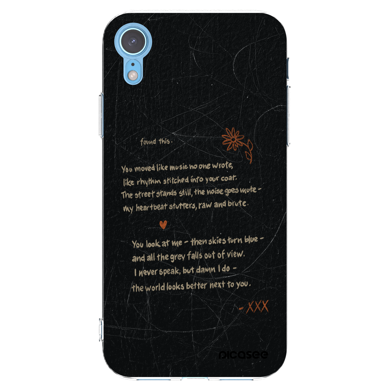 Picasee husă transparentă din silicon pentru Apple iPhone XR - POET