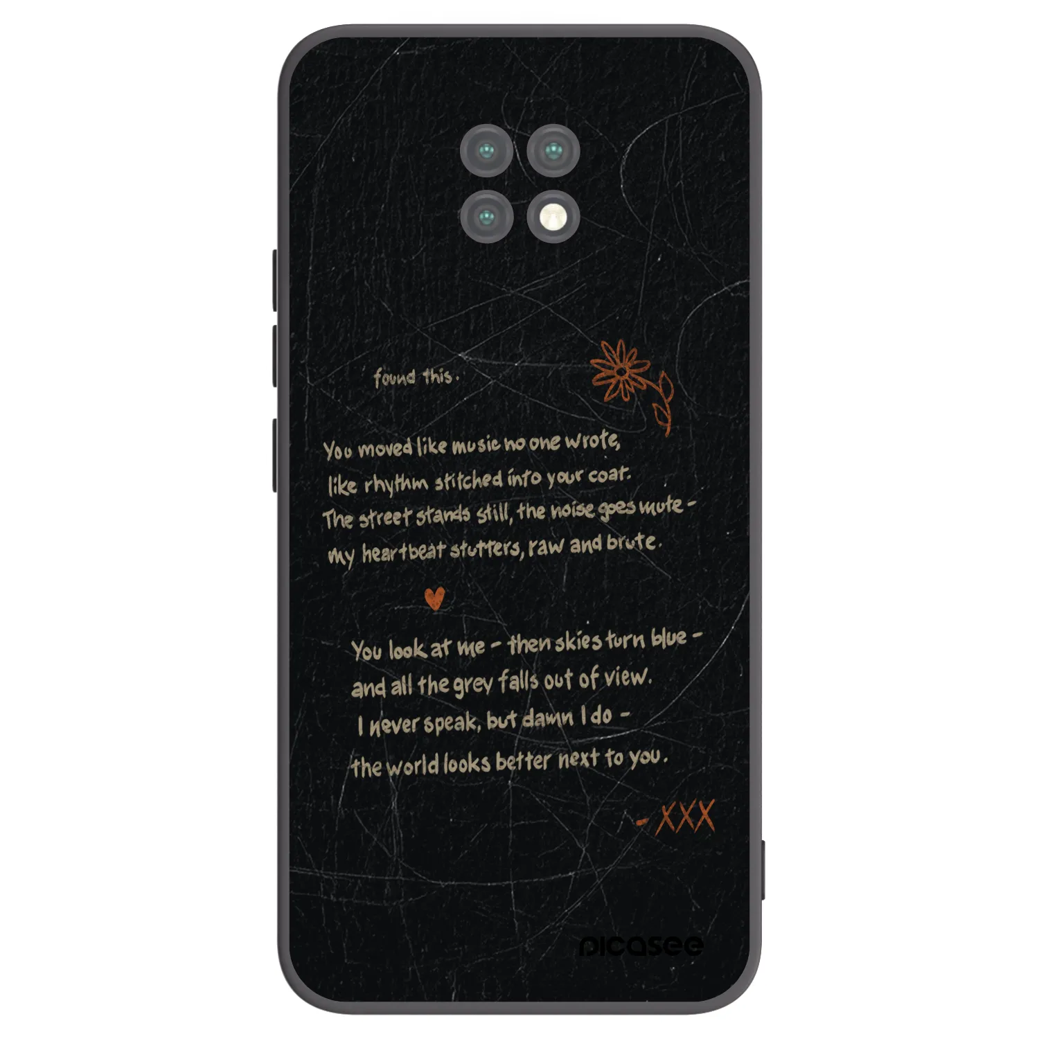 Picasee husă neagră din silicon pentru Xiaomi Redmi Note 9T - POET