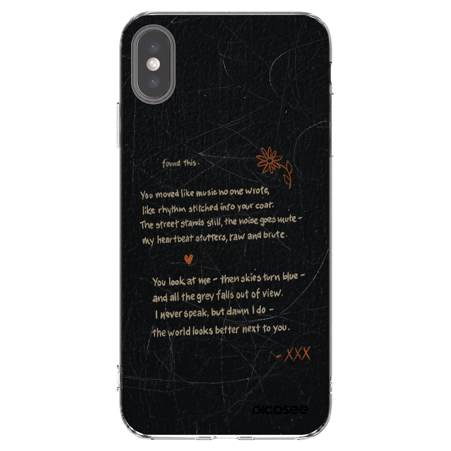 Picasee husă transparentă din silicon pentru Apple iPhone XS Max - POET