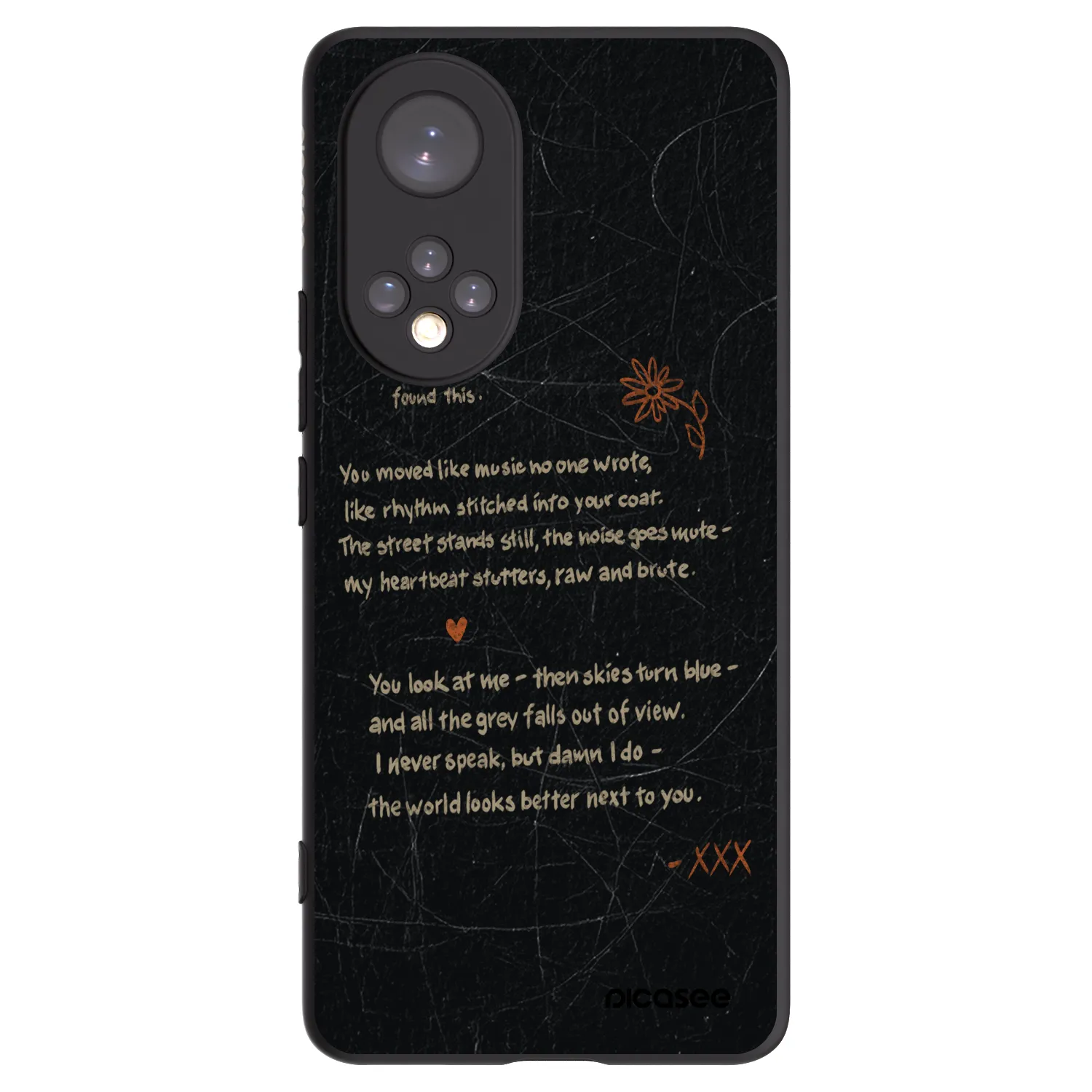 Picasee husă neagră din silicon pentru Huawei Nova 9 - POET