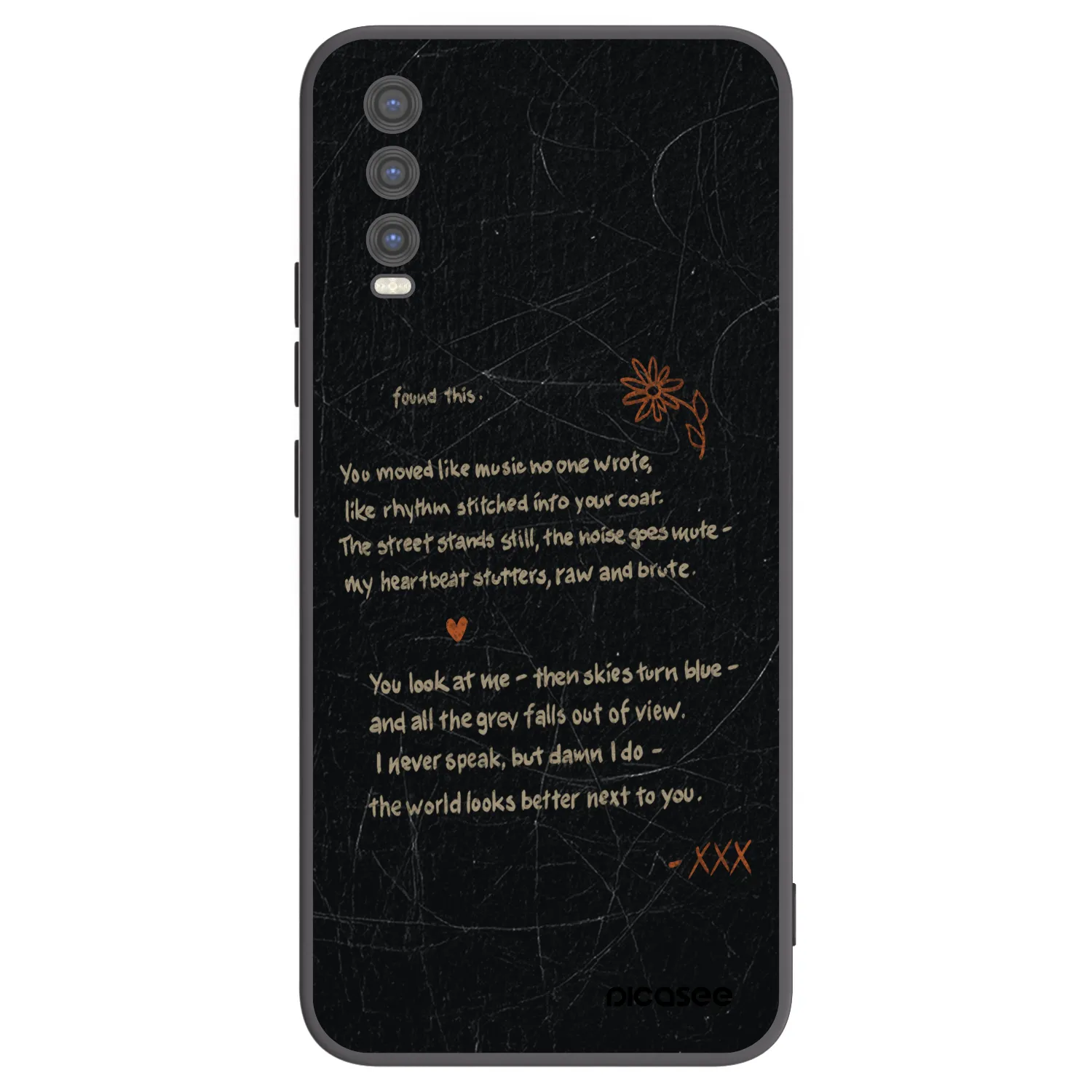 Picasee husă neagră din silicon pentru Vivo Y20s - POET