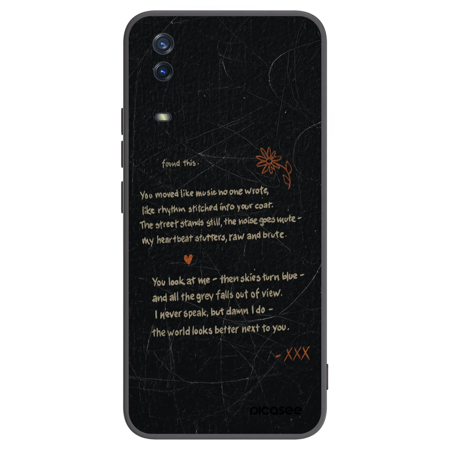 Picasee husă neagră din silicon pentru Vivo Y11s - POET