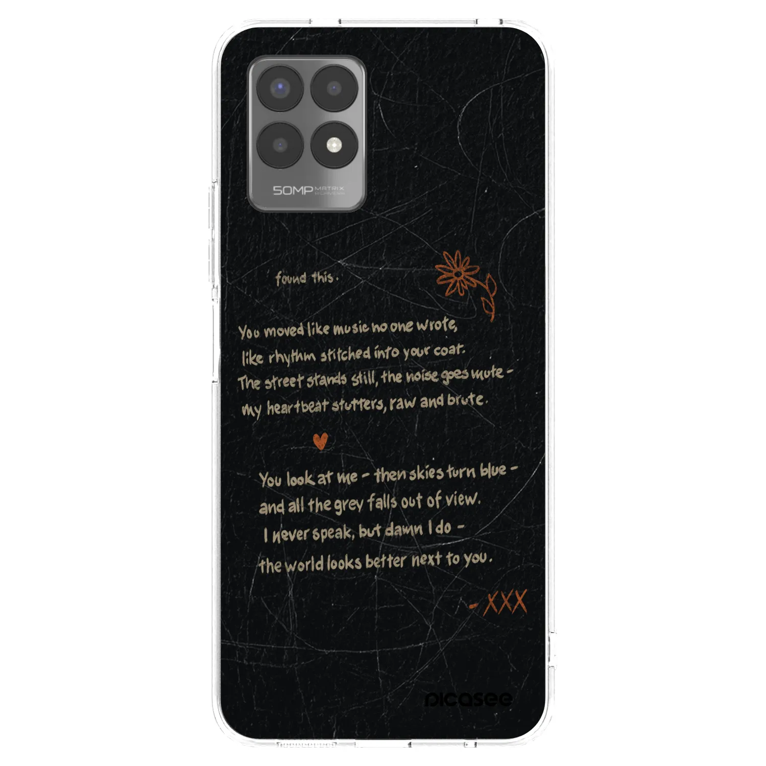 Picasee husă transparentă din silicon pentru Realme 8i - POET