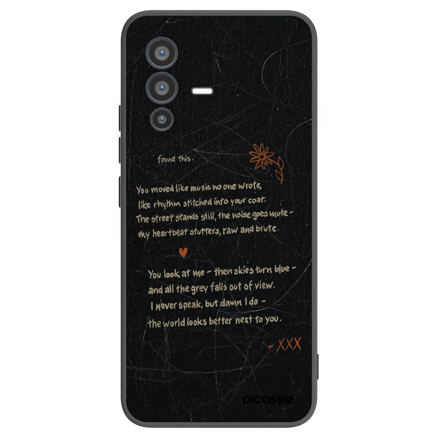 Picasee husă neagră din silicon pentru Vivo V23 5G - POET