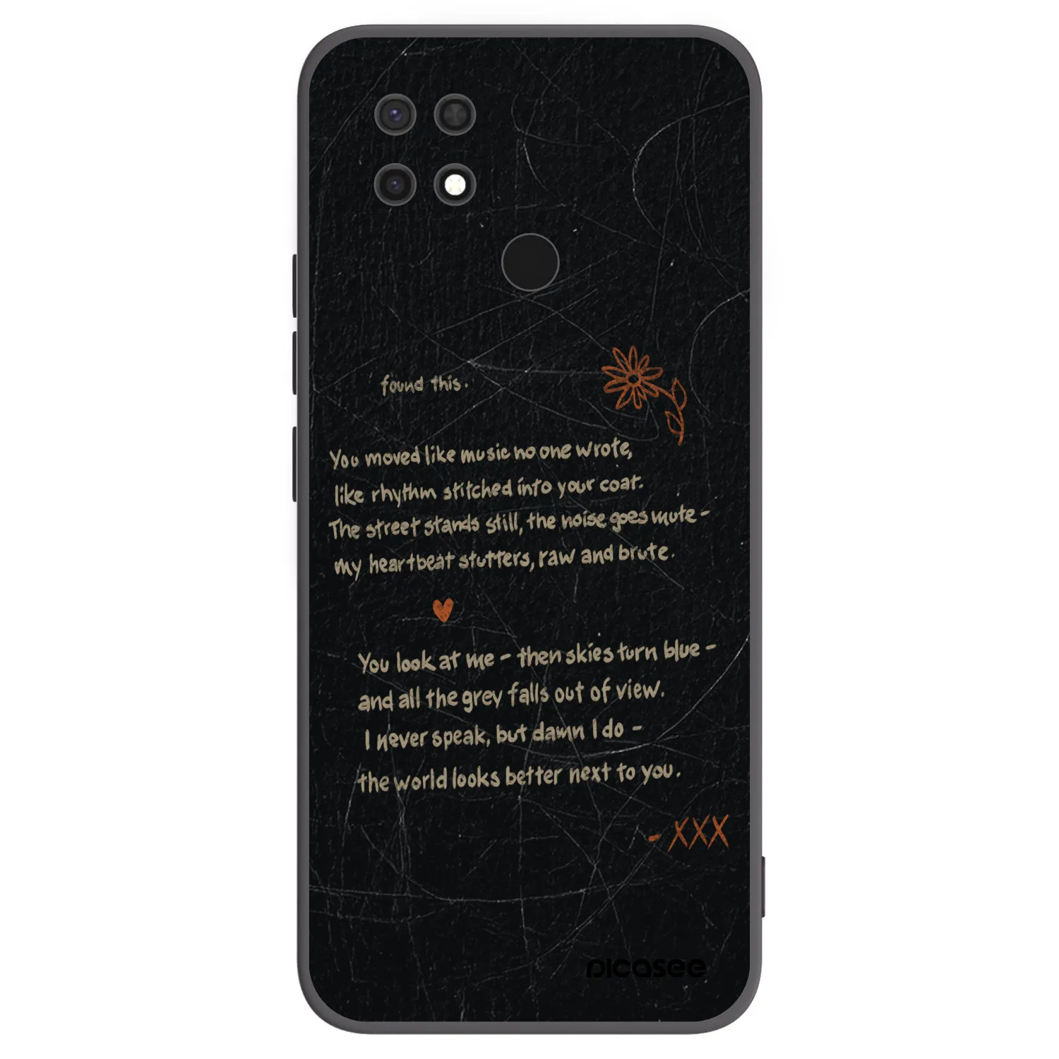 Picasee husă neagră din silicon pentru Xiaomi Redmi 10C - POET