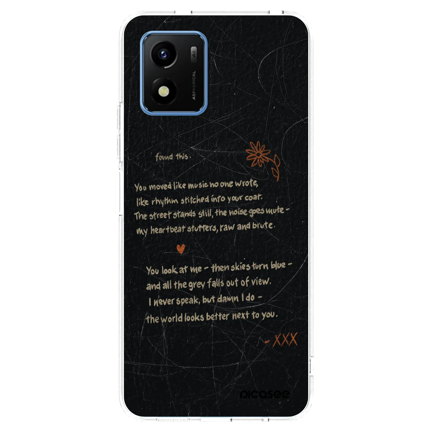 Picasee husă transparentă din silicon pentru Vivo Y01 - POET