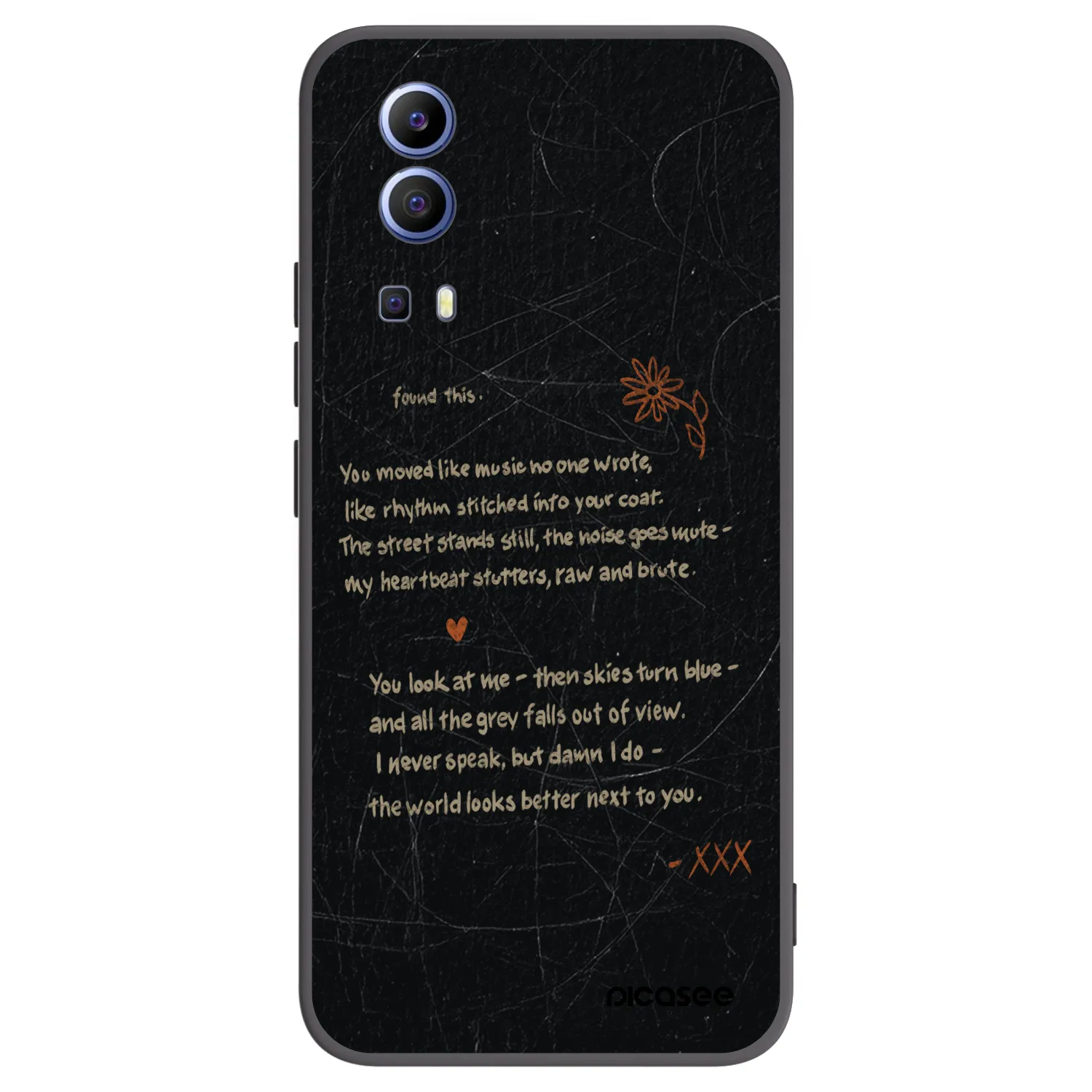 Picasee husă neagră din silicon pentru Vivo Y52 5G - POET