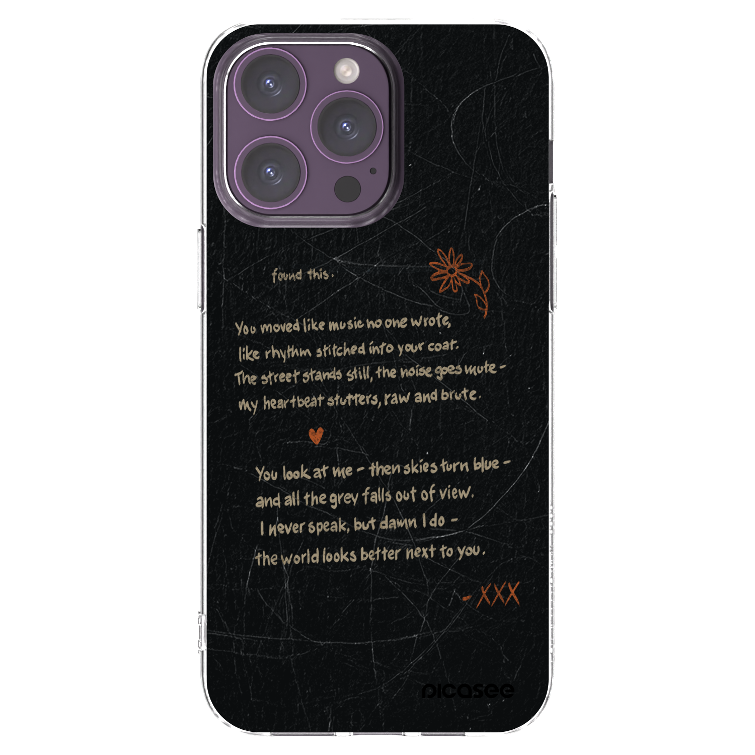 Picasee husă transparentă din silicon pentru Apple iPhone 14 Pro Max - POET