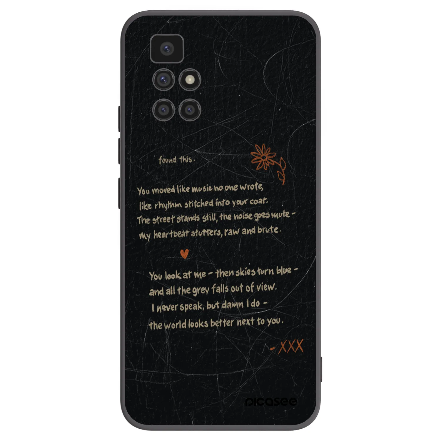 Picasee husă neagră din silicon pentru Xiaomi Redmi 10 (2022) - POET